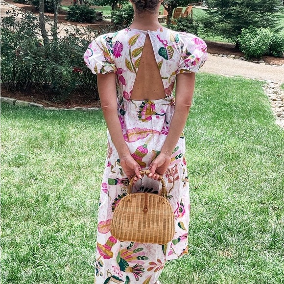 Banjanan Pink and Green Floral Dress - Picture 9 of 9